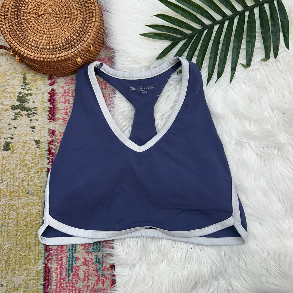 Offline by Aerie Blue White Real Me Xtra Recharge Least Support Sports Bra XL